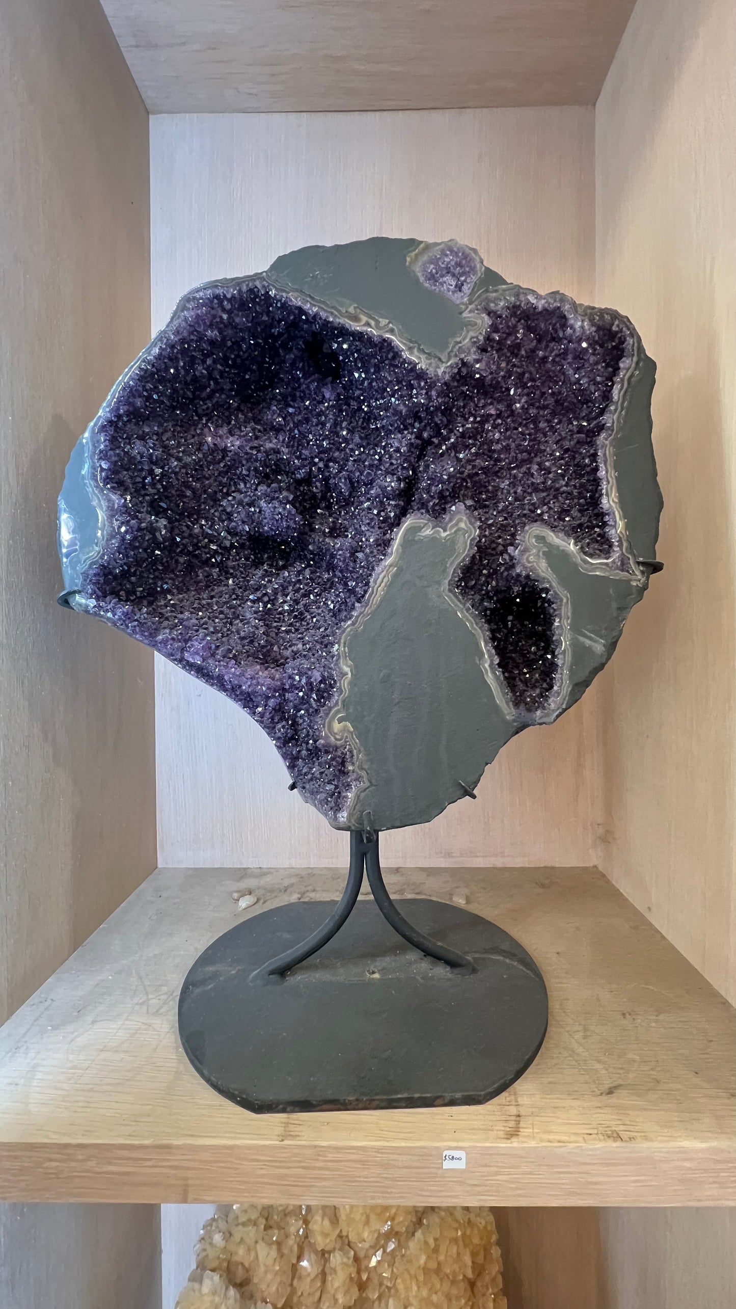Large Black Amethyst Crystal Table Top or Floor Decoration Fro Home Healing Crystals