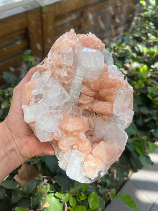 Stilbite Cluster Healing Crystal Raw Rock Table top gift Heart Crown Chakra