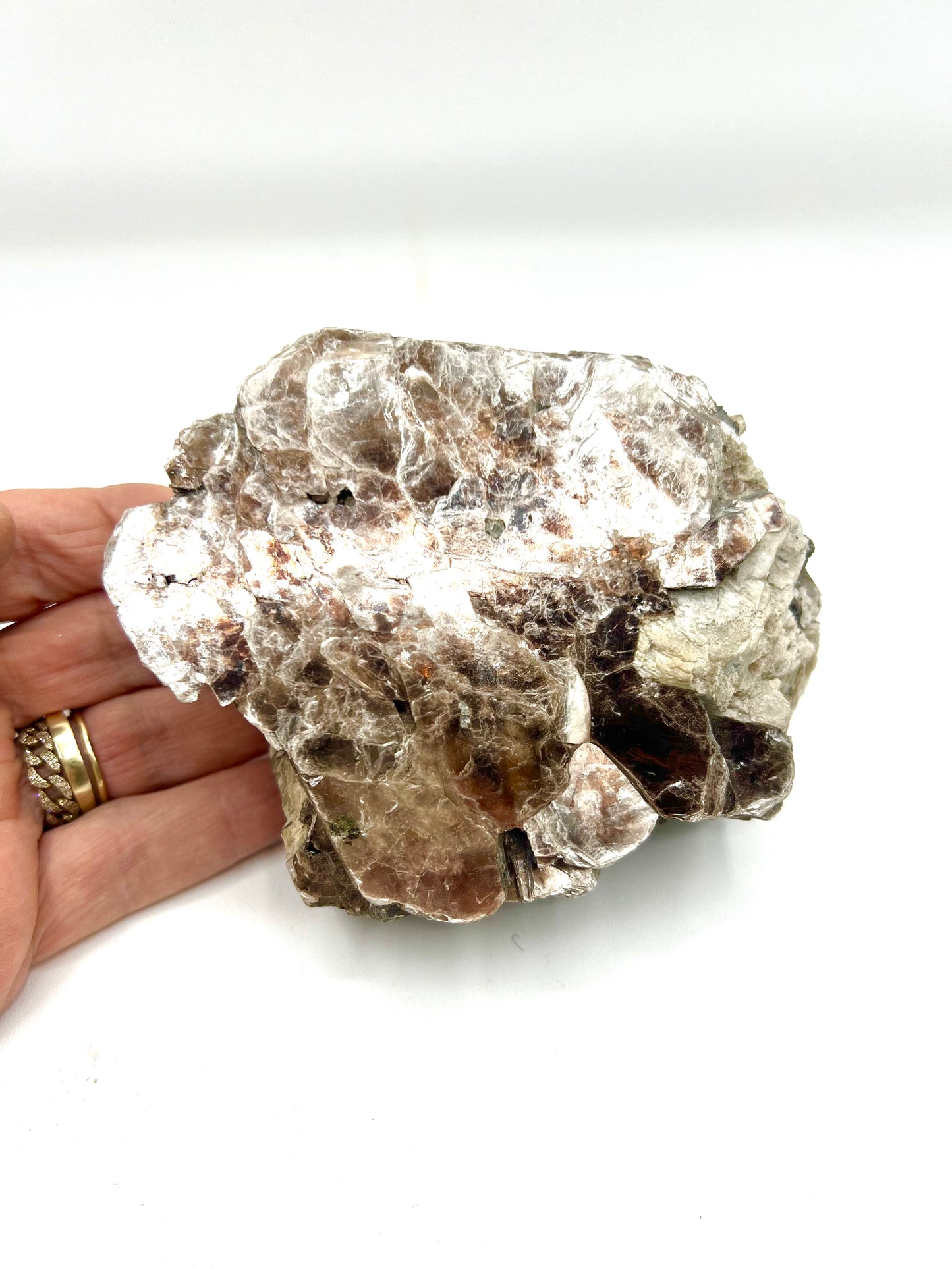 Muscovite Mica A rare Healing Crystal Rock 4" long 1.5" hight