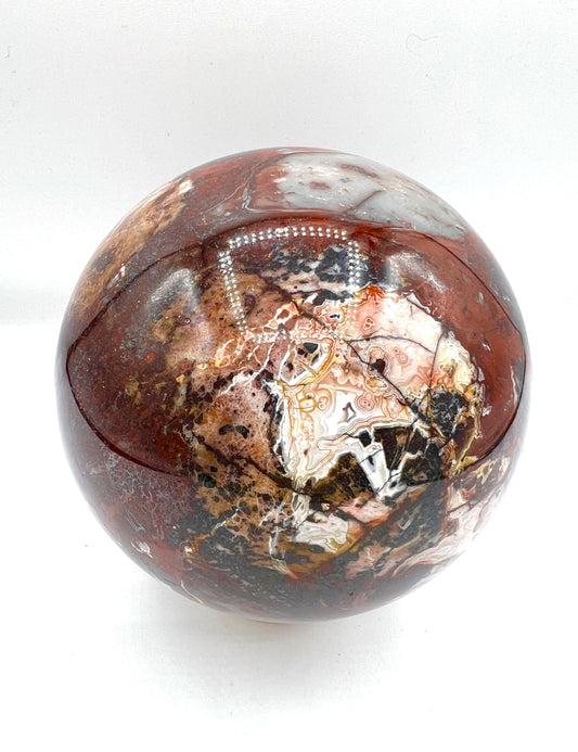 Brachiated Jasper Sphere Large Crystal Rock Table top home decor Gift office 5.5"
