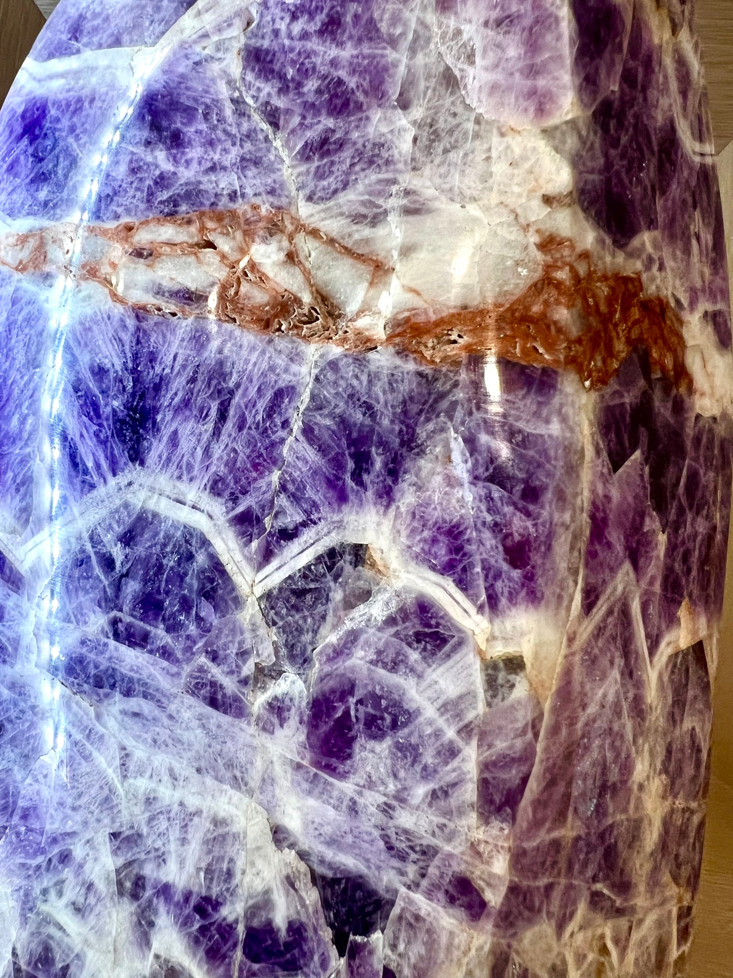 Amethyst Large Table top Stranding Rock Healing Crystal