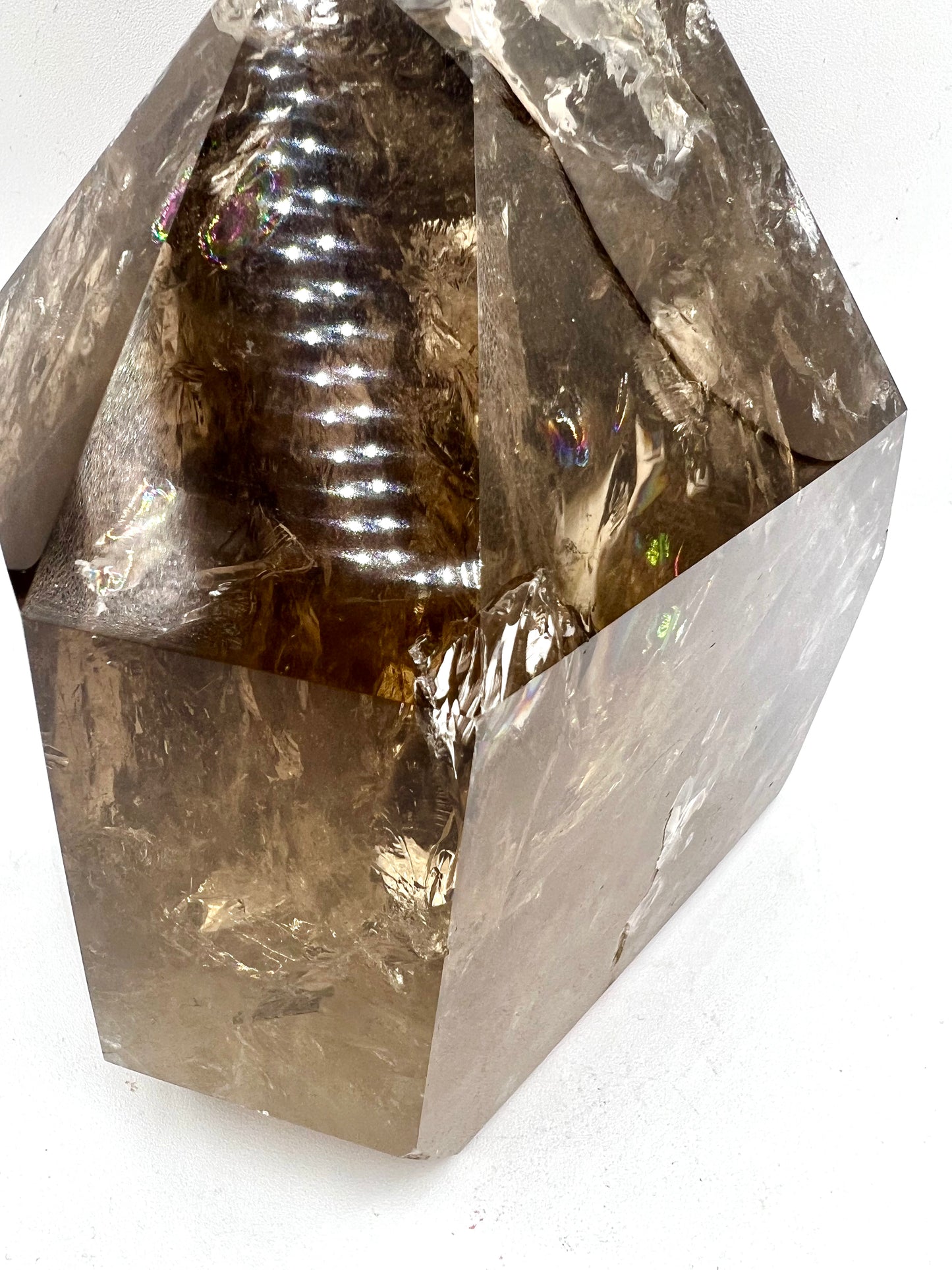 Smokey Quartz Large Table Top Healing Crystal home office decor 6.5" Tall