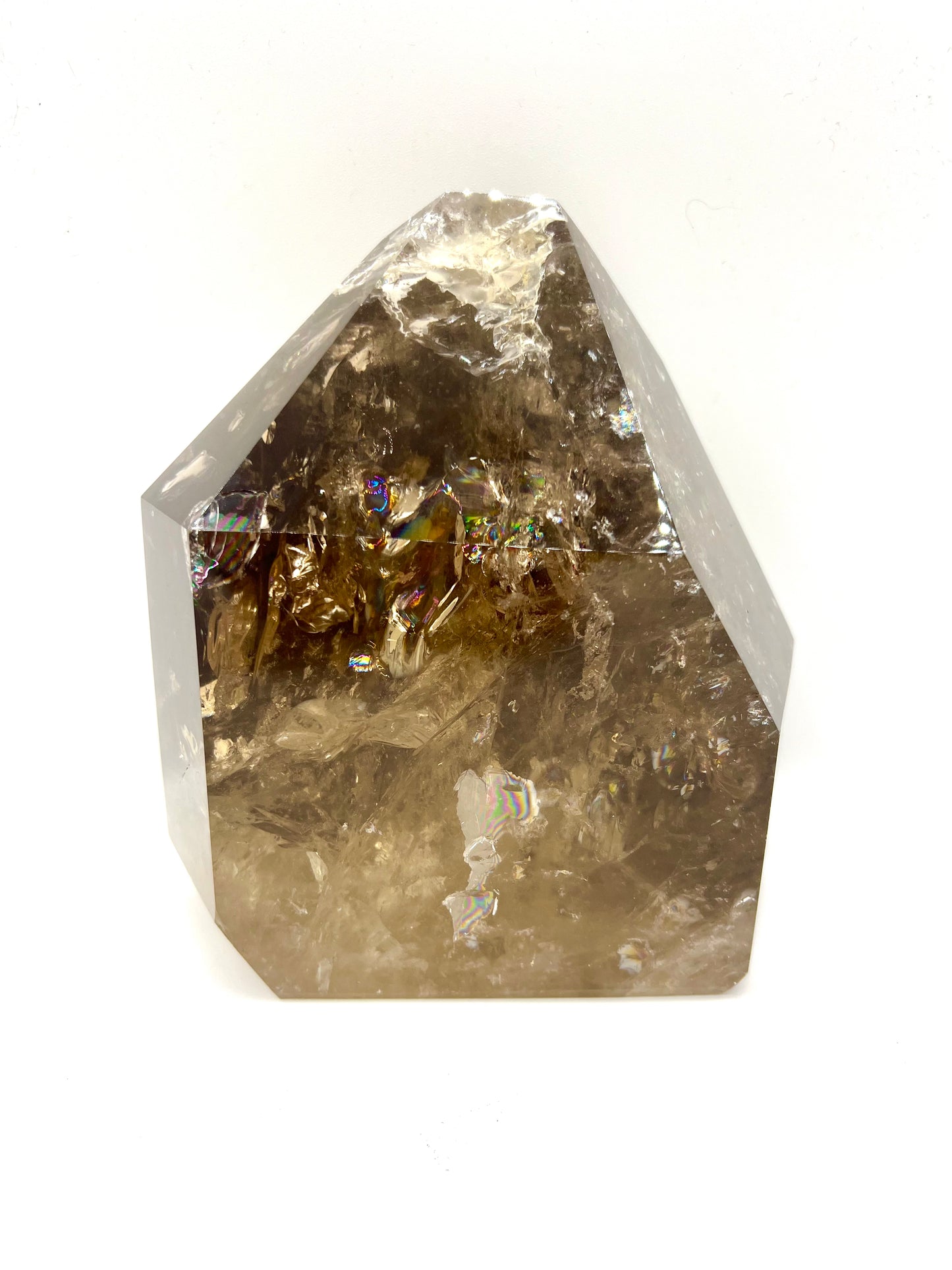 Smokey Quartz Large Table Top Healing Crystal home office decor 6.5" Tall