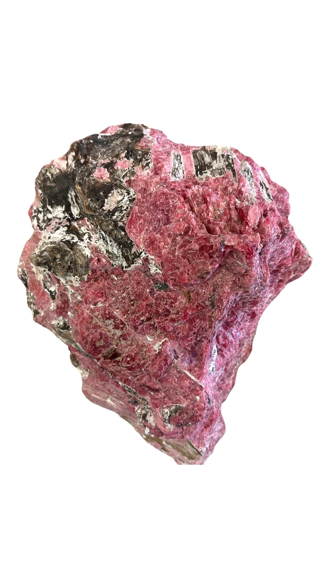 Large Rhodonite Ray Crystal Rock Healing Crystals Cluster Natural Companion, Love