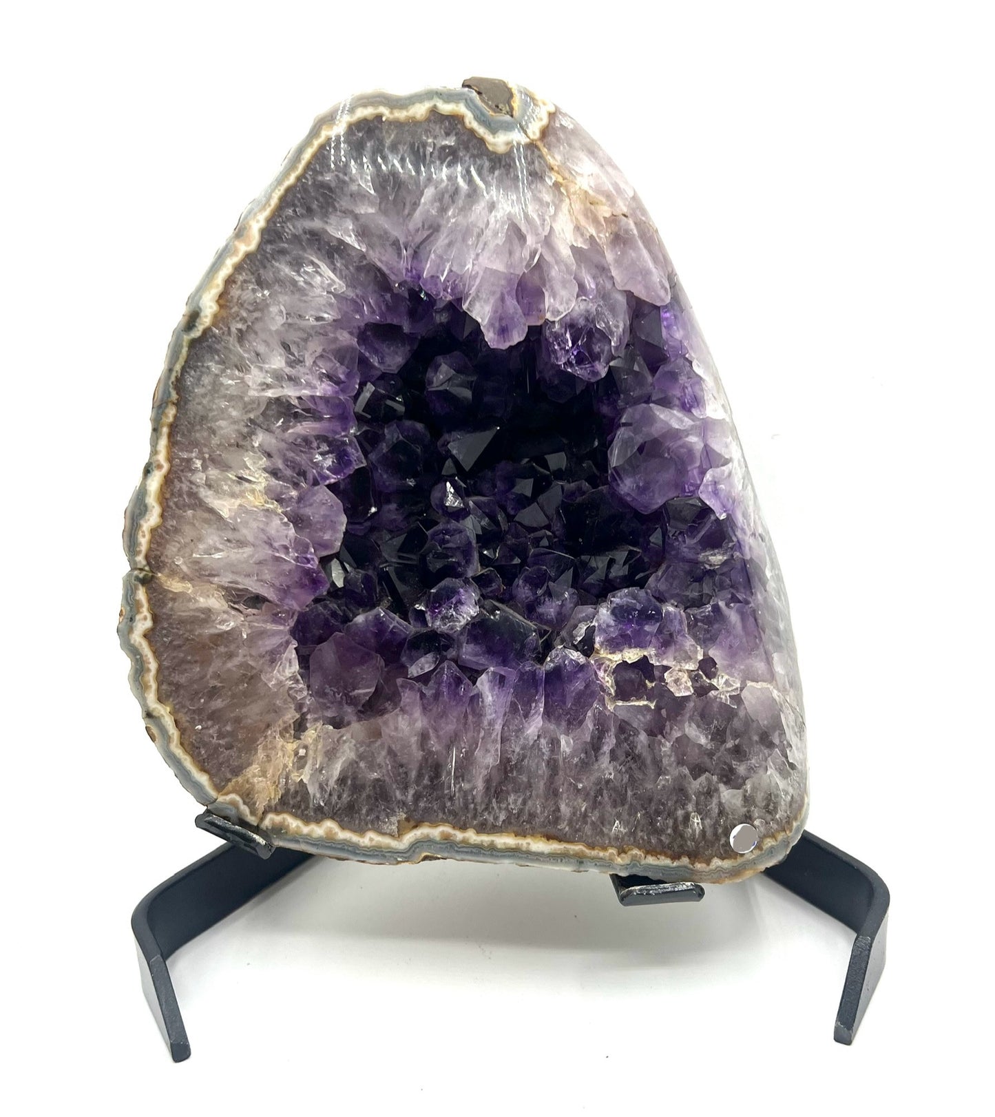 Large Amethyst Healing Crystal Rock Table top Home Office Decor 10" tall