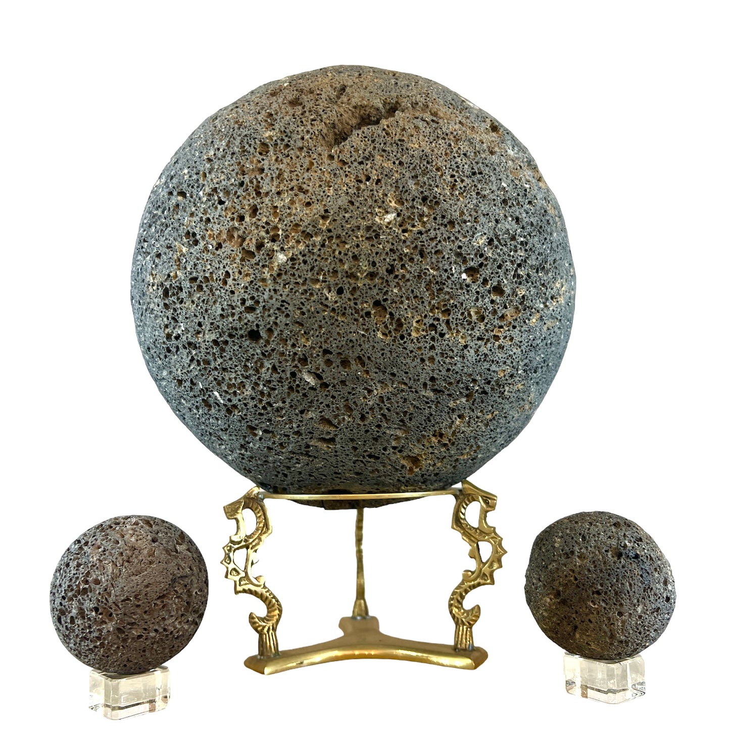 Large Lava Standing Ball & Accessories 10" by 10" Table top Decoration for Home