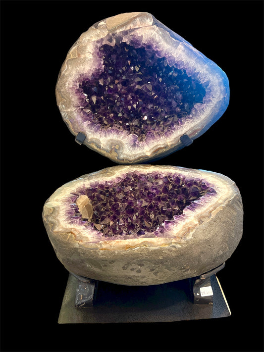 Large Amethyst Crystal Geode Table Top Natural Healing Crystal Home Decor Gifts Woodland Hills