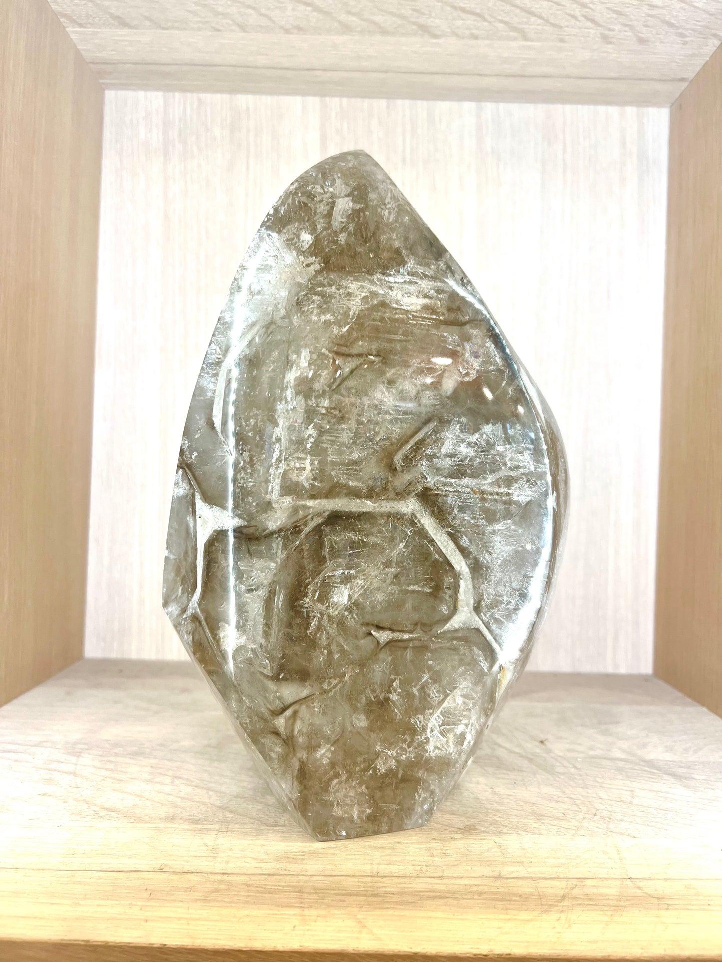 Large Smokey Quartz Crystal Table Top Rock For Home