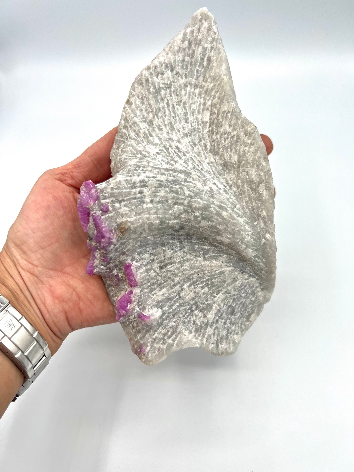 Natural Ruby on Matrix Crystal Natural Genuine Gemstones For Healing Tabletop 1.92lb - 7.5 inches