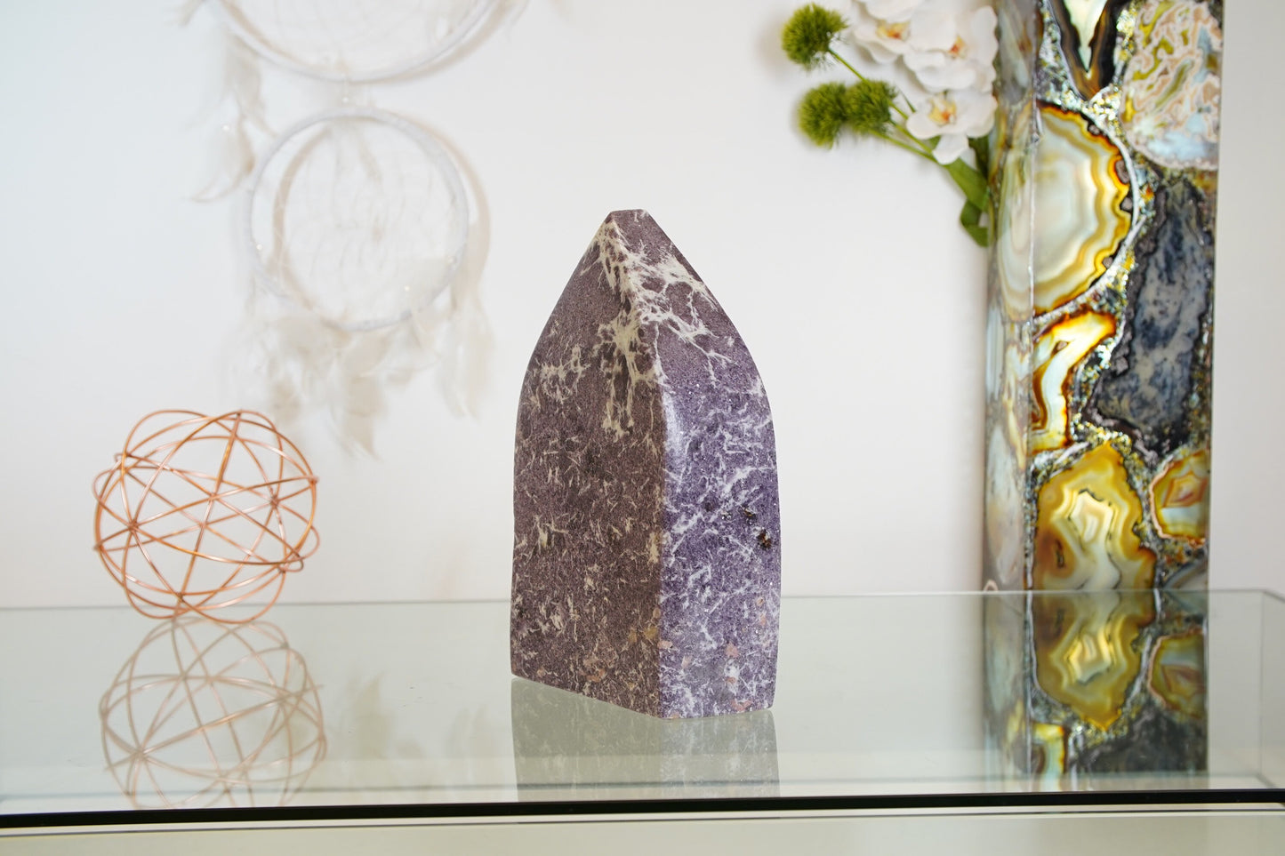Large Lepidolite Slab Crystal