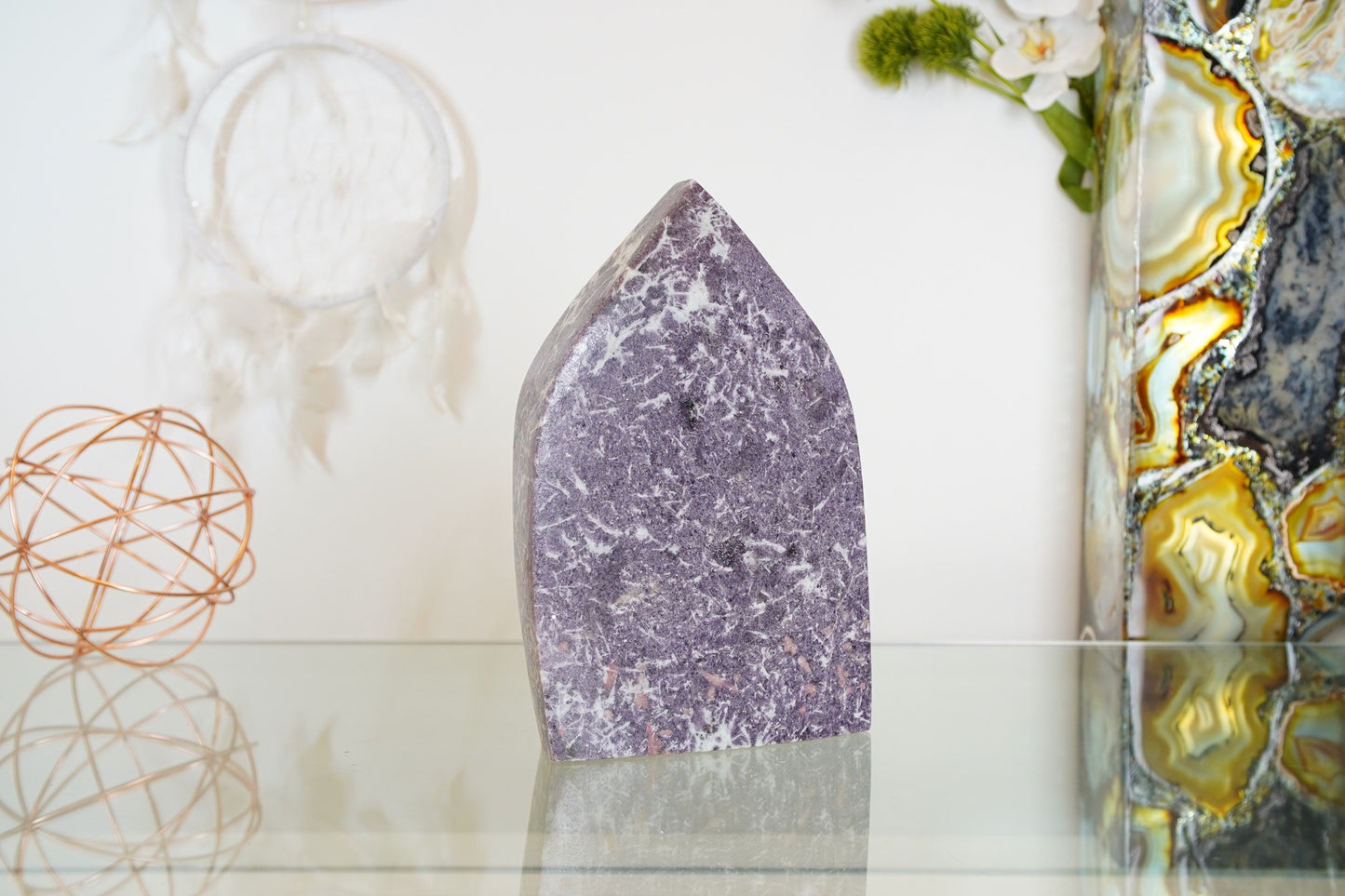 Large Lepidolite Slab Crystal