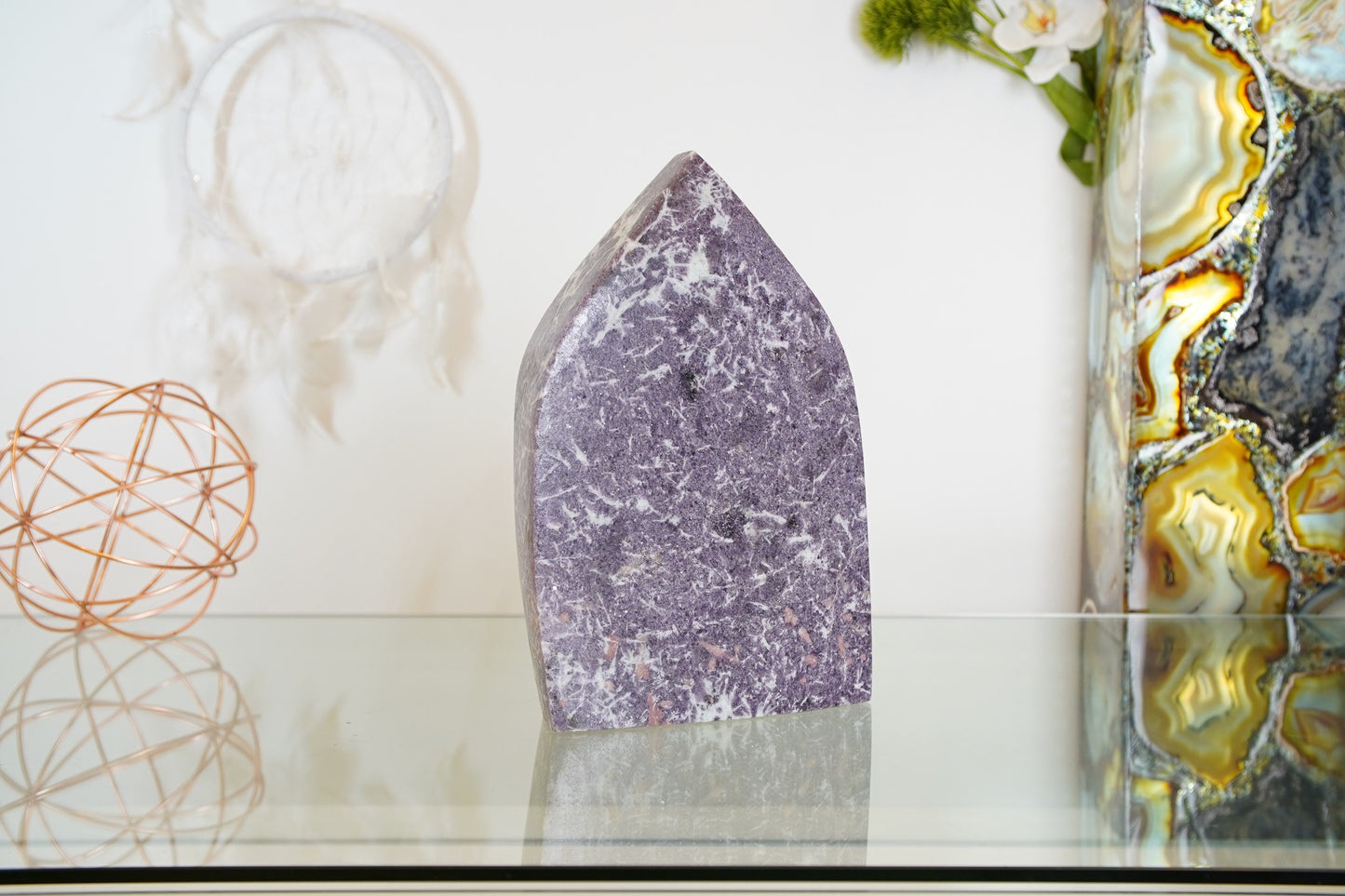 Large Lepidolite Slab Crystal