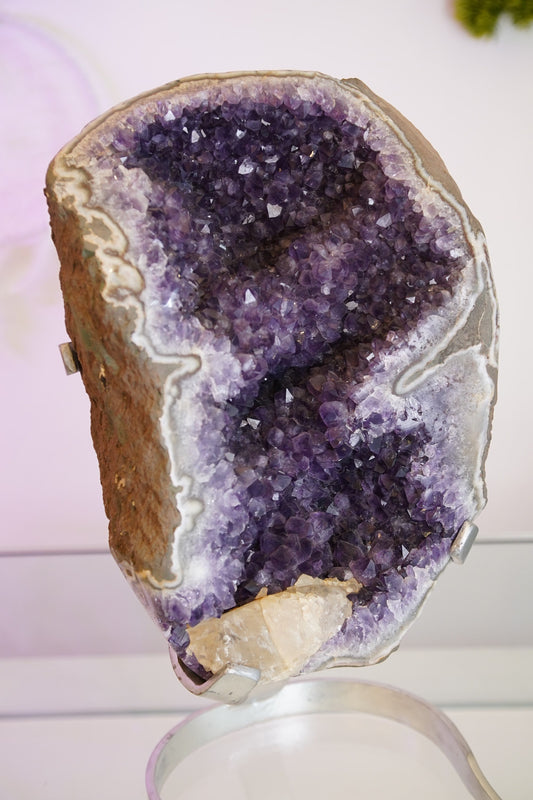 Large Amethyst Geode with Stand