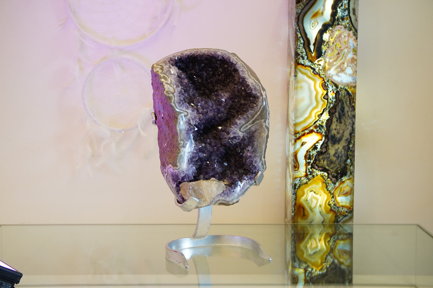 Large Amethyst Geode with Stand