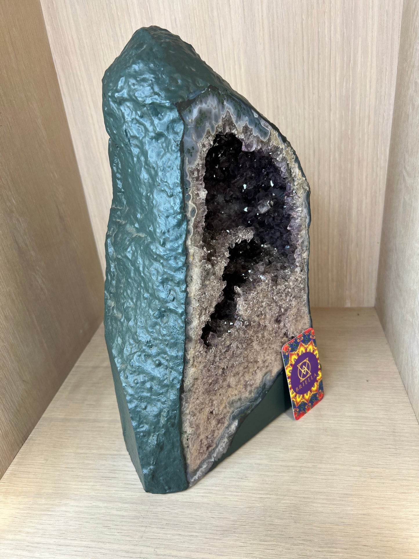 CrystalLarge Amethyst Geode Crystal Natural self-standing rock for tabletop home decor healing stone 33.35lb 15" high