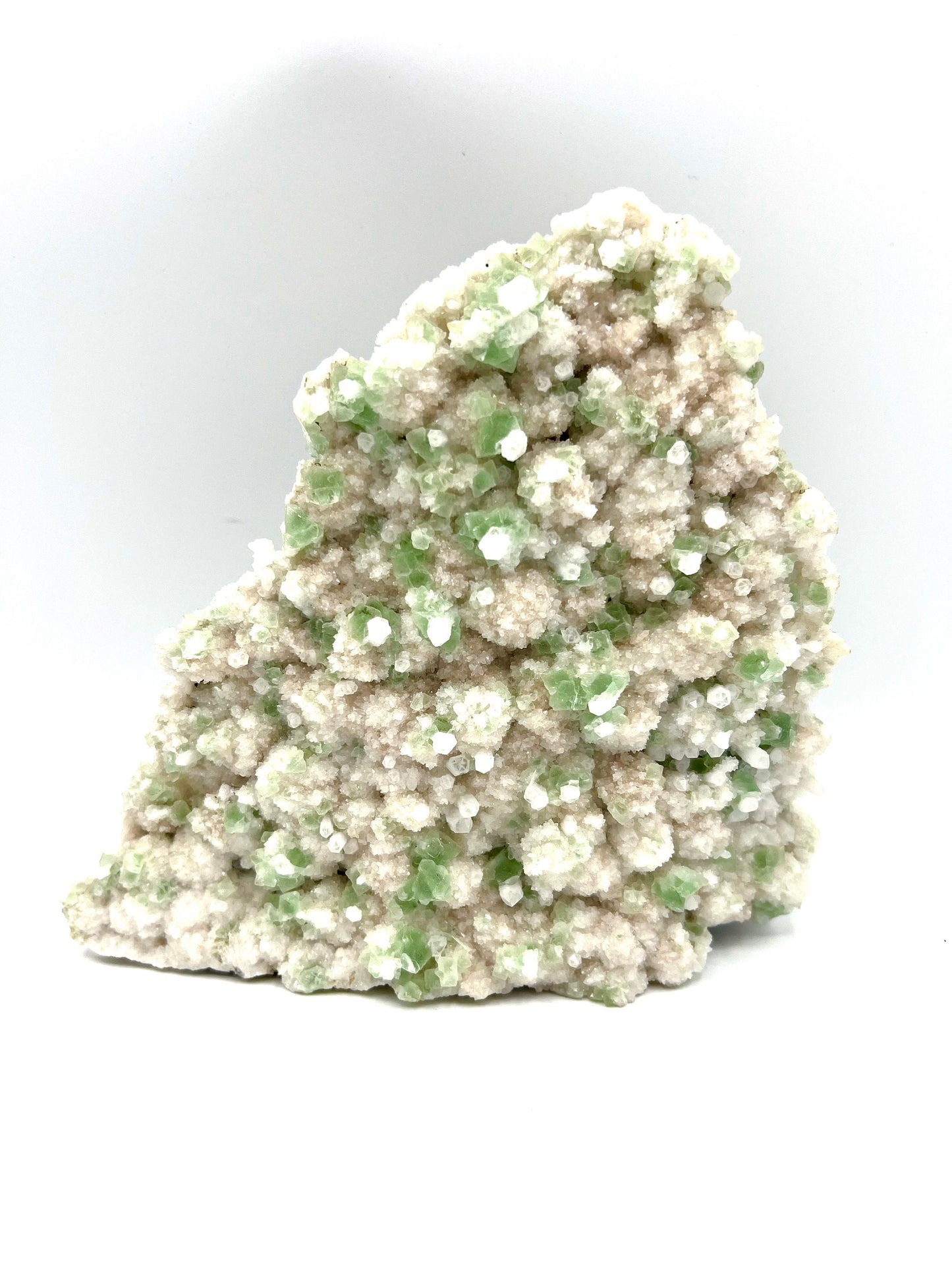 Large Green Apophyllite Cluster Crystal Rock for healing and bringing peace, harmony, and abundance in your life tabletop Gift