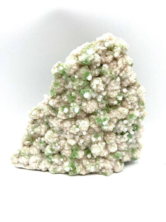 Large Green Apophyllite Cluster Crystal Rock for healing and bringing peace, harmony, and abundance in your life tabletop Gift
