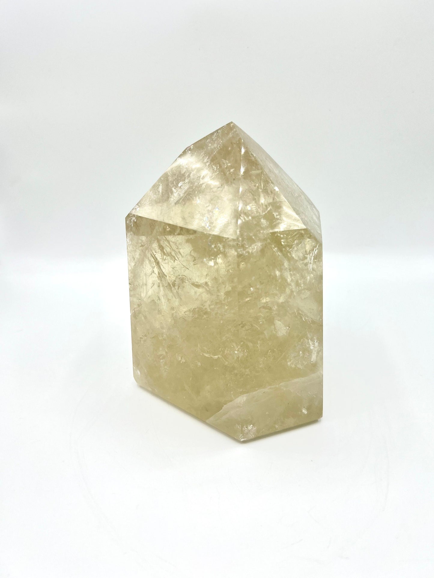 7.2lb  Large Standing Clear Quartz Crystal Tabletop Huge Healing Stone Home decor 6.5" tall