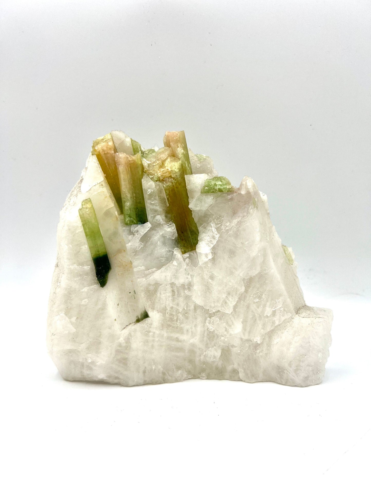 Raw Natural Watermelon Tourmaline Matrix on Quartz Stone Rough Healing Quartz Mineral specimen Higher Heart Awakening Clearing Heart Chakra