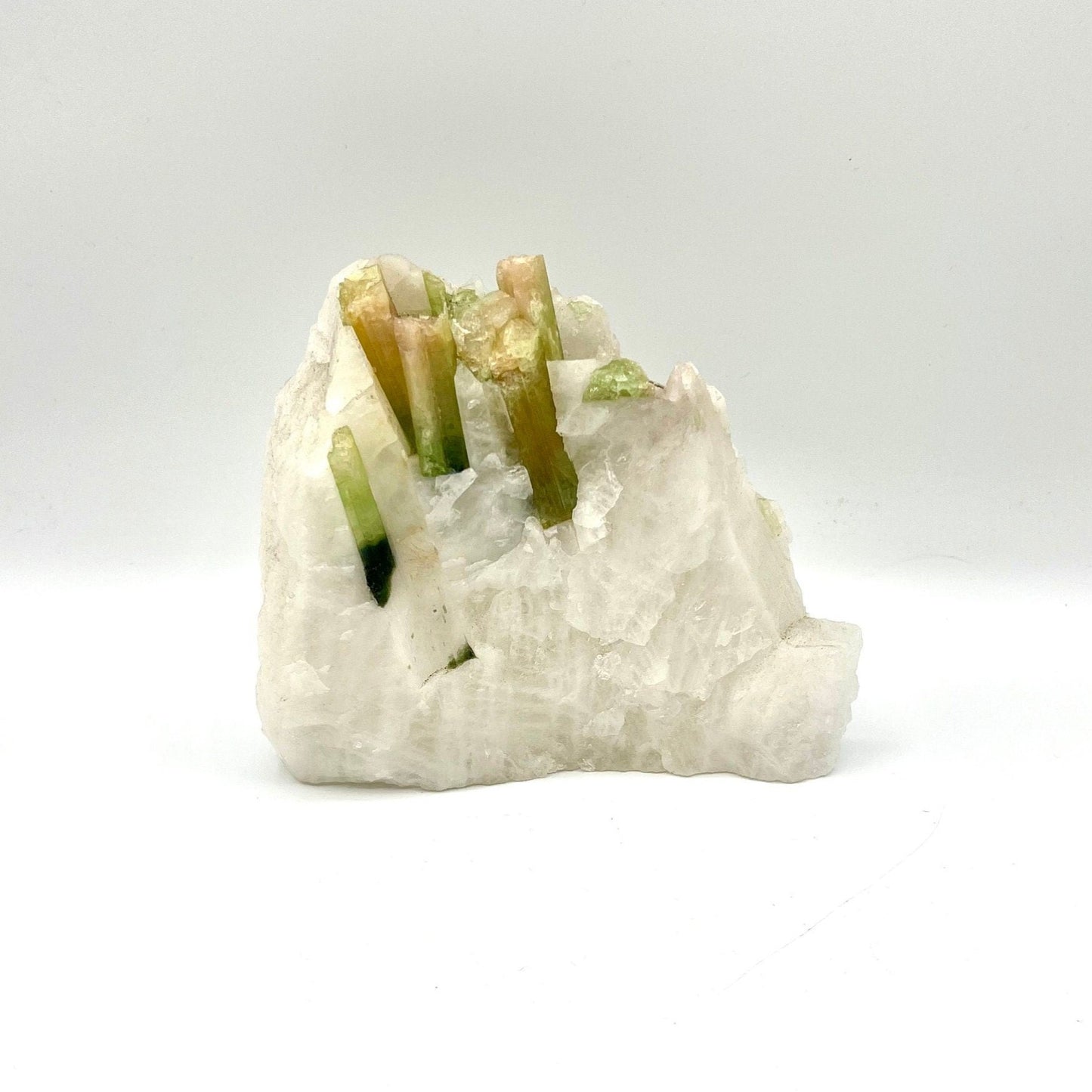 Raw Natural Watermelon Tourmaline Matrix on Quartz Stone Rough Healing Quartz Mineral specimen Higher Heart Awakening Clearing Heart Chakra