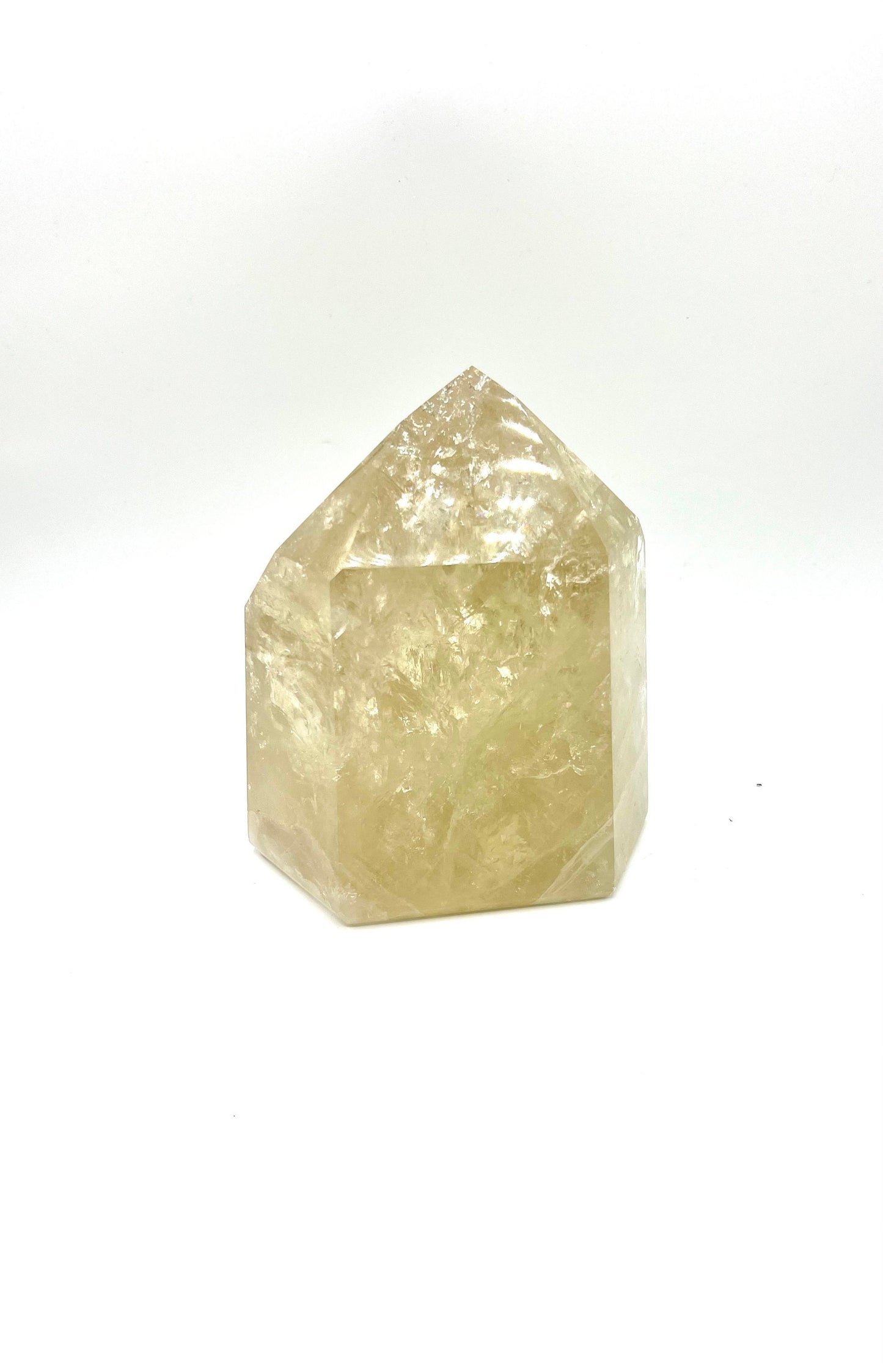 7.2lb  Large Standing Clear Quartz Crystal Tabletop Huge Healing Stone Home decor 6.5" tall
