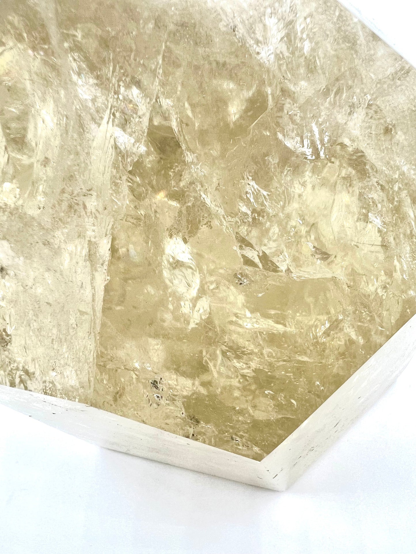7.2lb  Large Standing Clear Quartz Crystal Tabletop Huge Healing Stone Home decor 6.5" tall