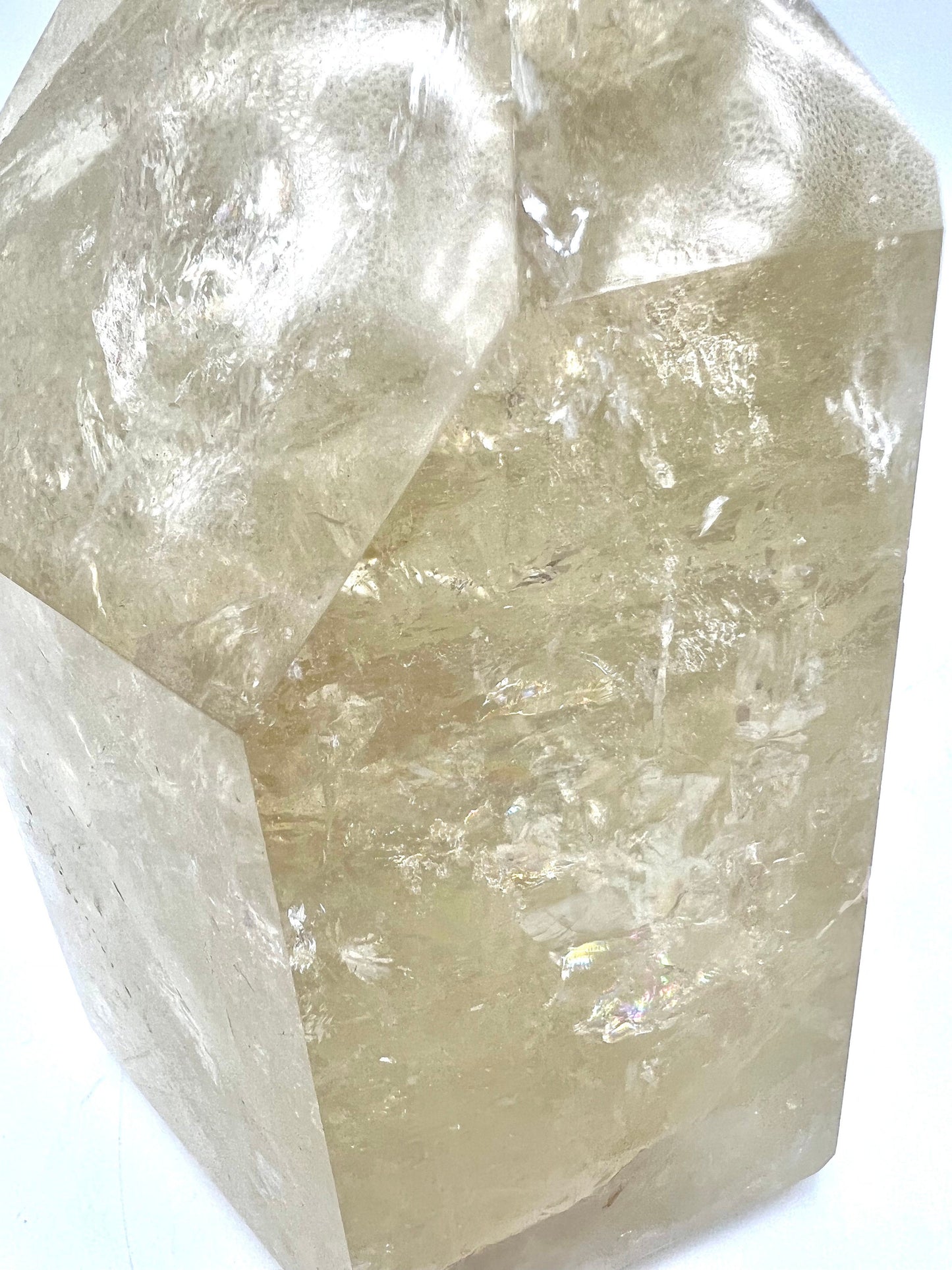 7.2lb  Large Standing Clear Quartz Crystal Tabletop Huge Healing Stone Home decor 6.5" tall