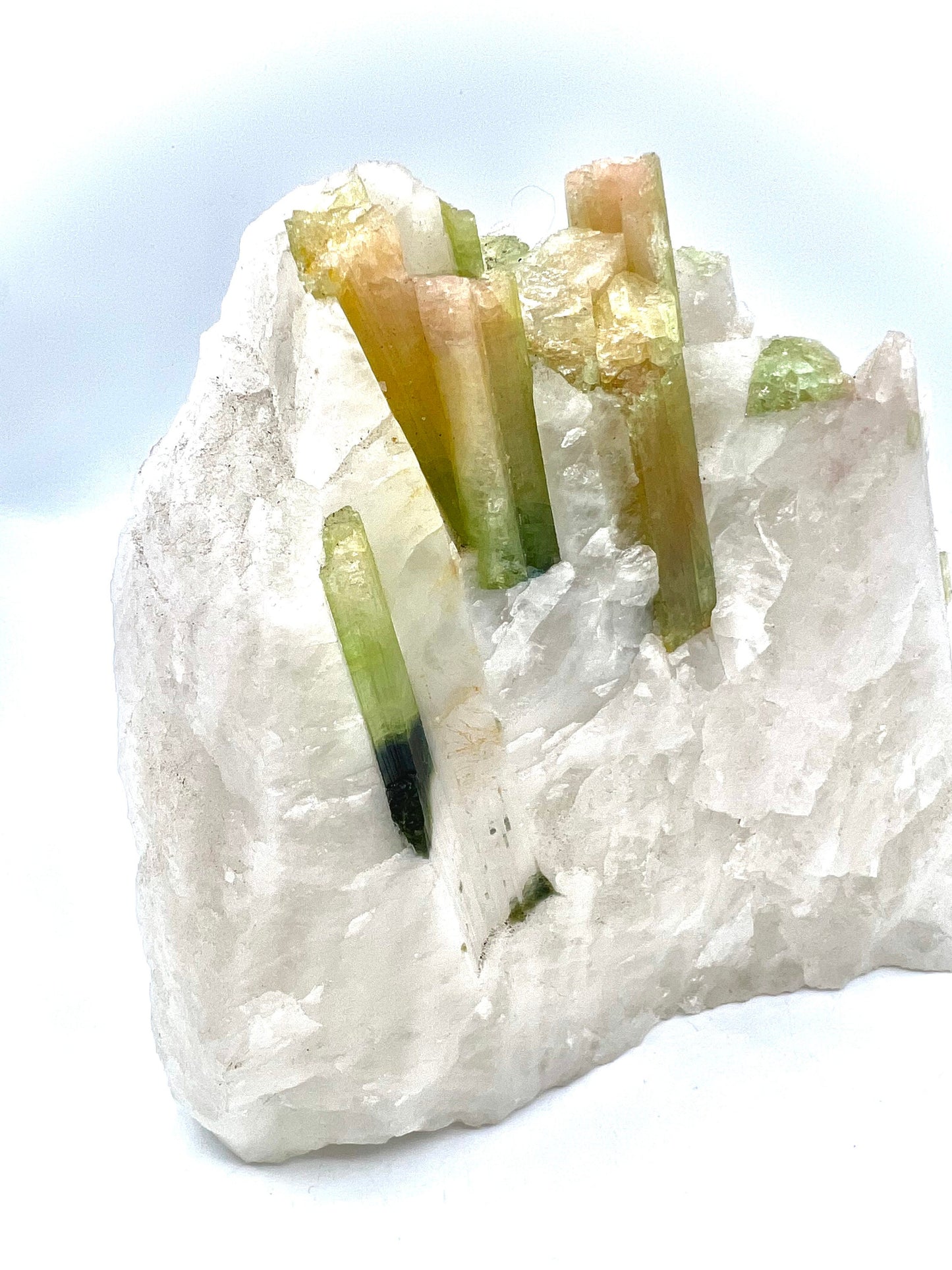 Raw Natural Watermelon Tourmaline Matrix on Quartz Stone Rough Healing Quartz Mineral specimen Higher Heart Awakening Clearing Heart Chakra