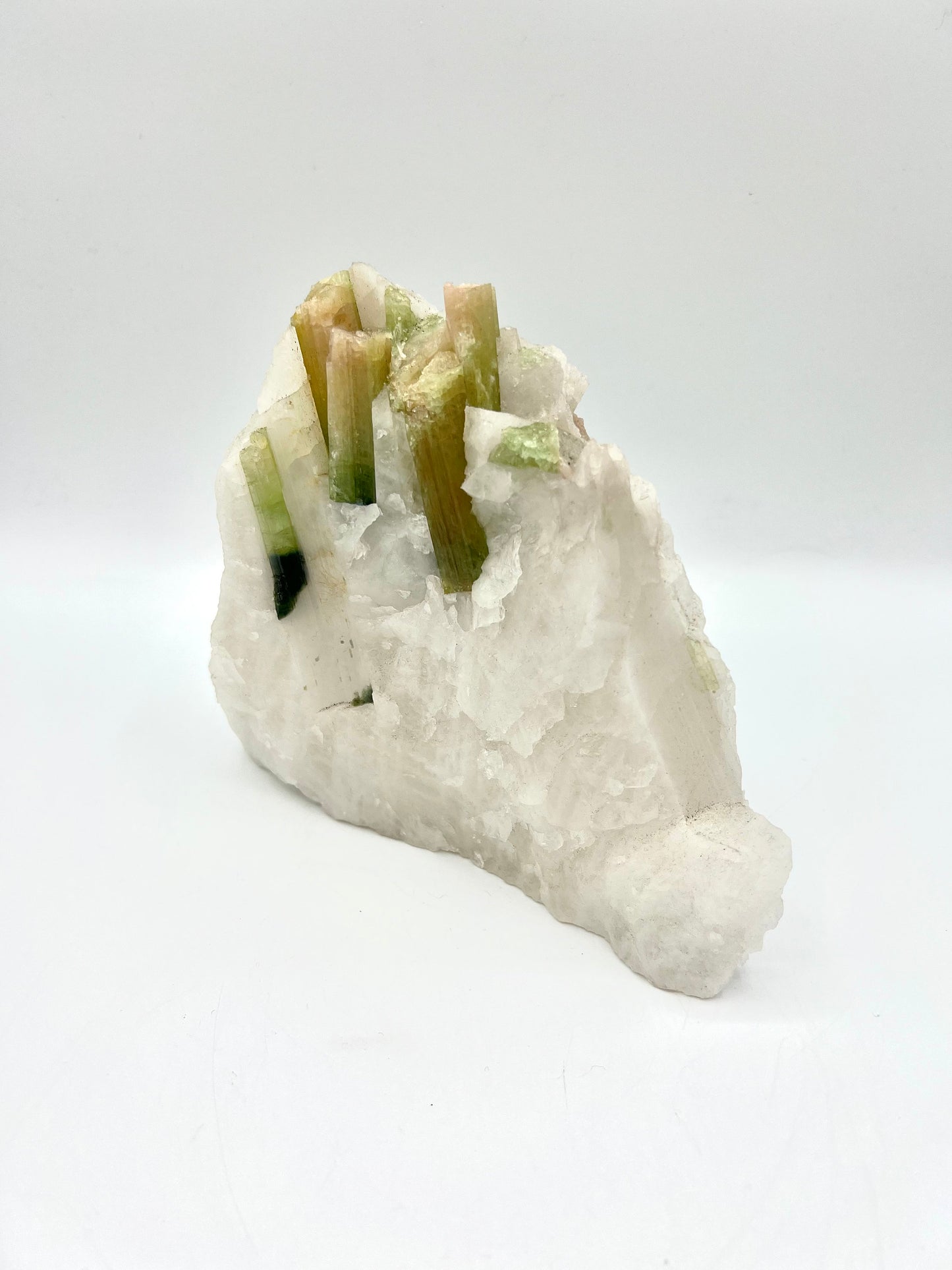 Raw Natural Watermelon Tourmaline Matrix on Quartz Stone Rough Healing Quartz Mineral specimen Higher Heart Awakening Clearing Heart Chakra