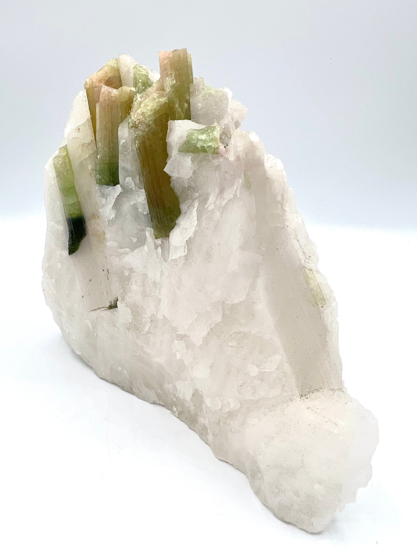 Raw Natural Watermelon Tourmaline Matrix on Quartz Stone Rough Healing Quartz Mineral specimen Higher Heart Awakening Clearing Heart Chakra