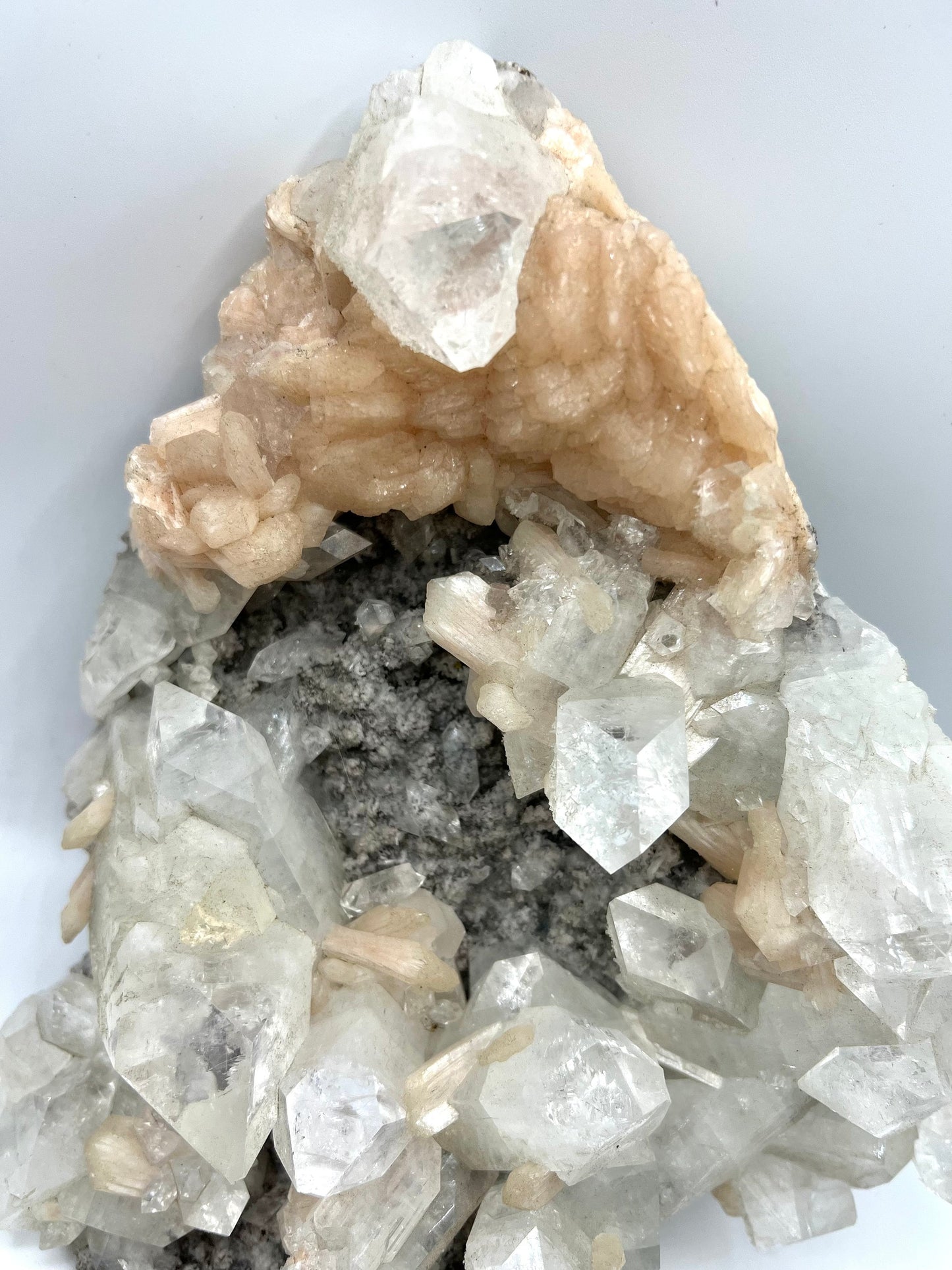 Large Apophyllite Crystal Cluster Healing Anxiety and Stress Table top crystals 6.9lb