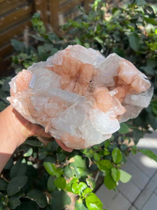 Stilbite Cluster Healing Crystal Raw Rock Table top gift Heart Crown Chakra