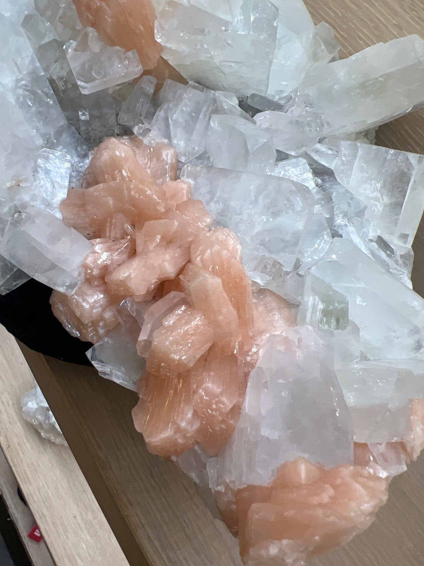 Stilbite Large Healing Crystal Cluster Table top decor gift Heart Crown chakra