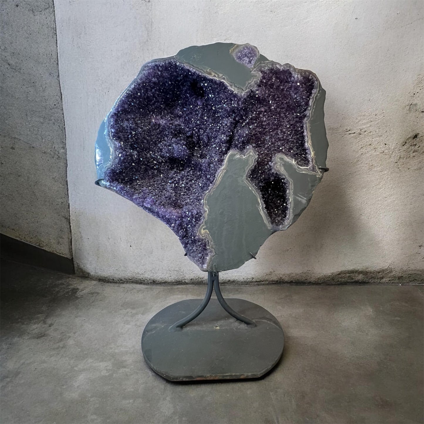 Large Black Amethyst Crystal Table Top or Floor Decoration Fro Home Healing Crystals