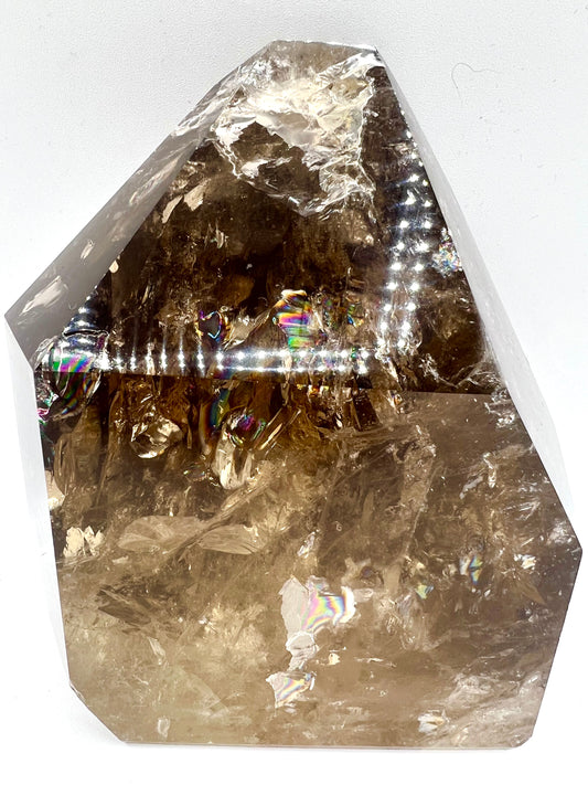 Smokey Quartz Large Table Top Healing Crystal home office decor 6.5" Tall