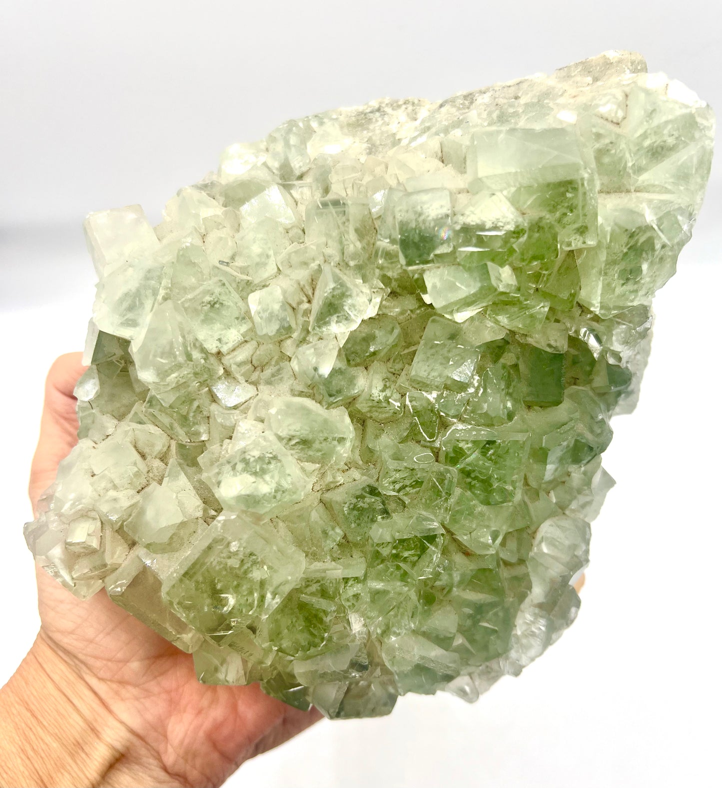 Fluoride Large Cluster table top Crystal rock Natural Home Office DecorFor Emotional Healing