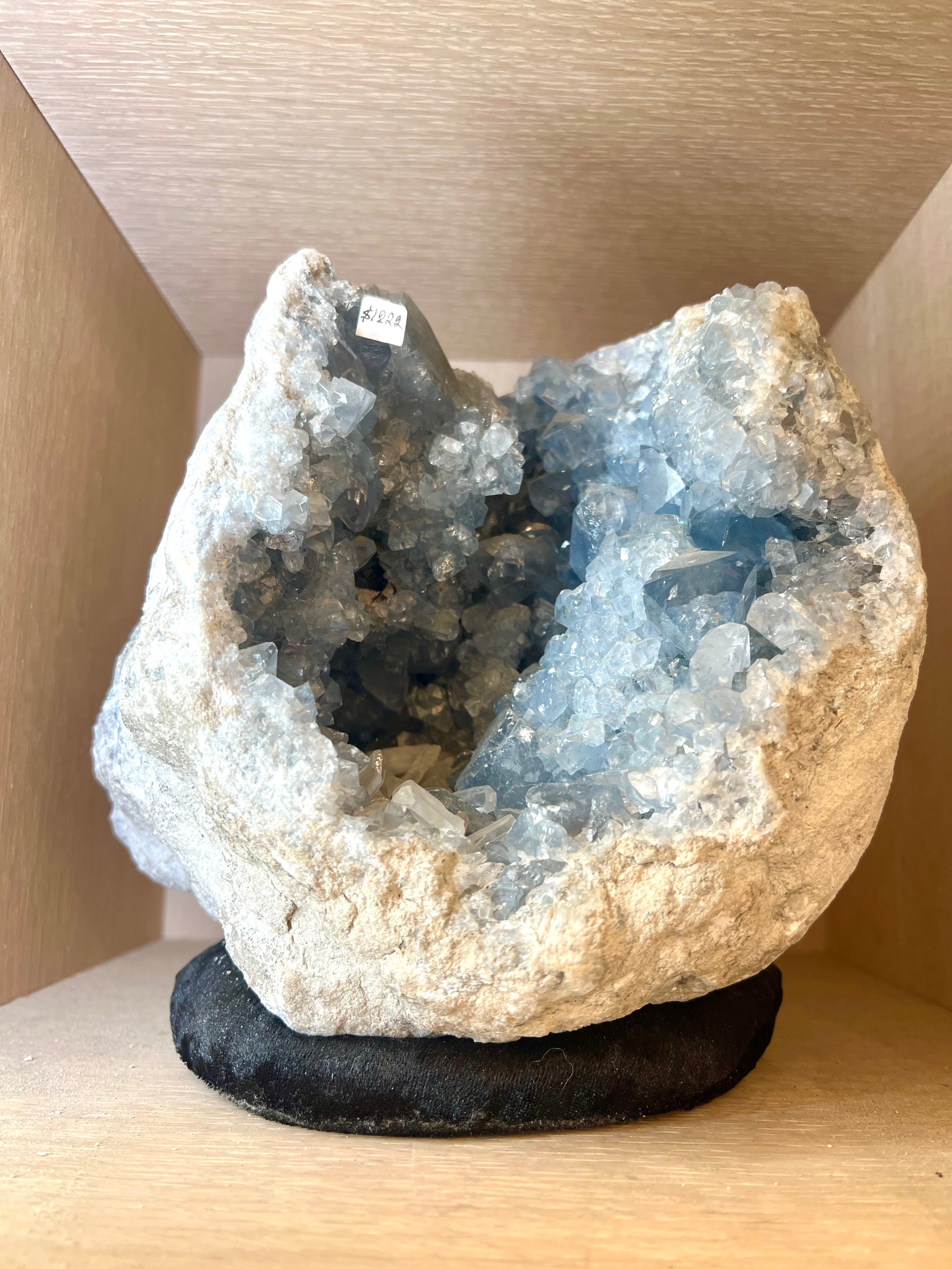 Large Celestine Crystal Healing Rock Table top