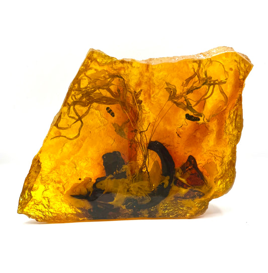 X Large Amber Table Top For Healing Crystal