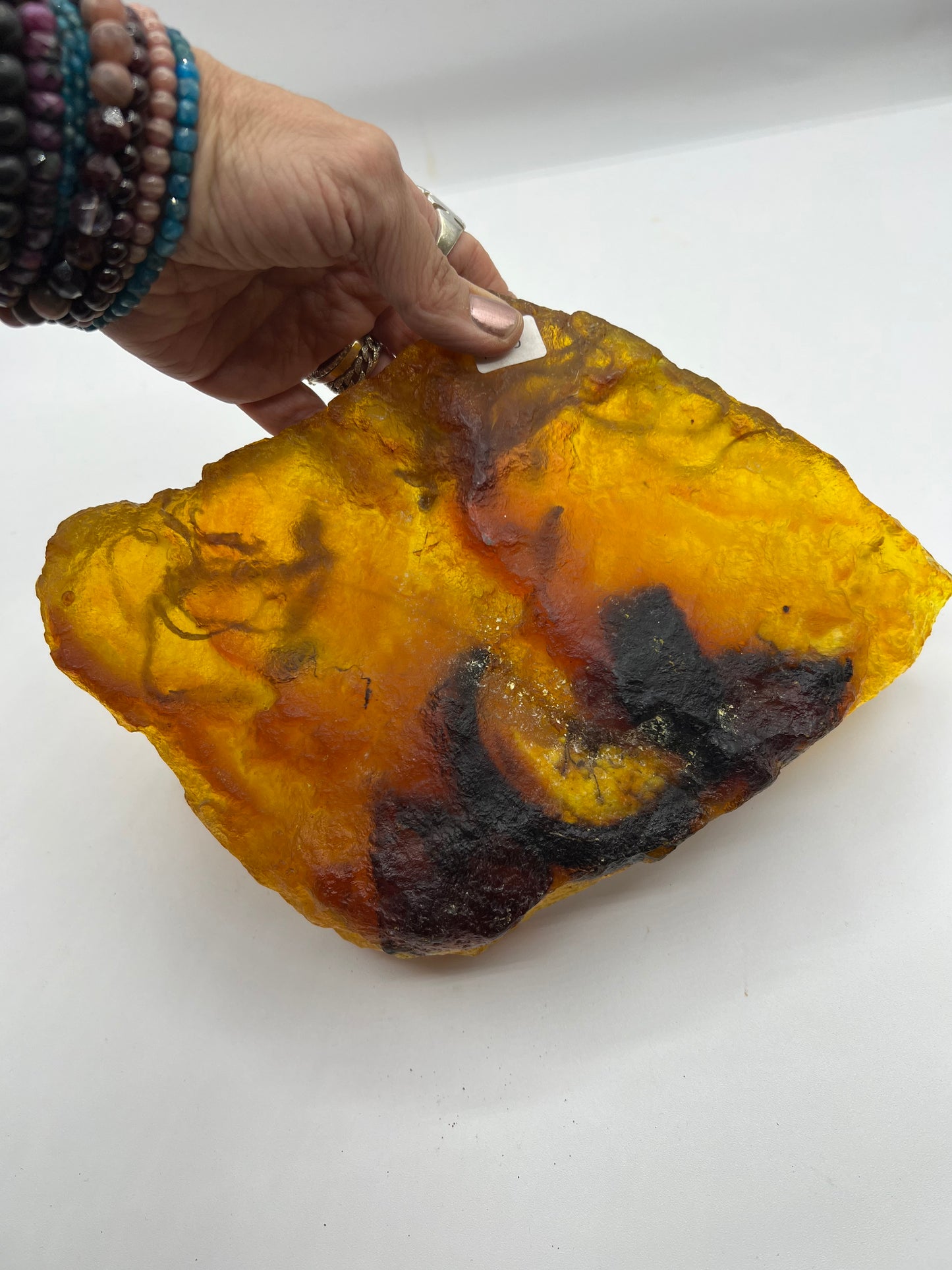 X Large Amber Table Top For Healing Crystal