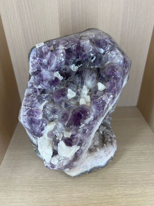 Amethyst Natural Crystal cluster Healing Rock Geode Table top home decor with crystals