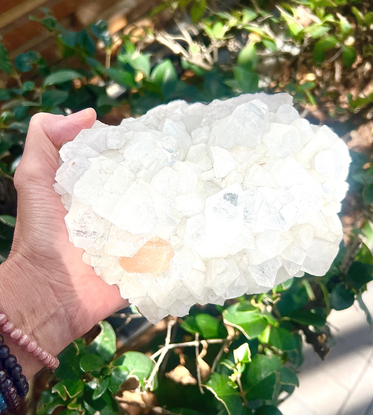 Large Stilbite Cluster natural Rock Healing Crystal Raw Table top