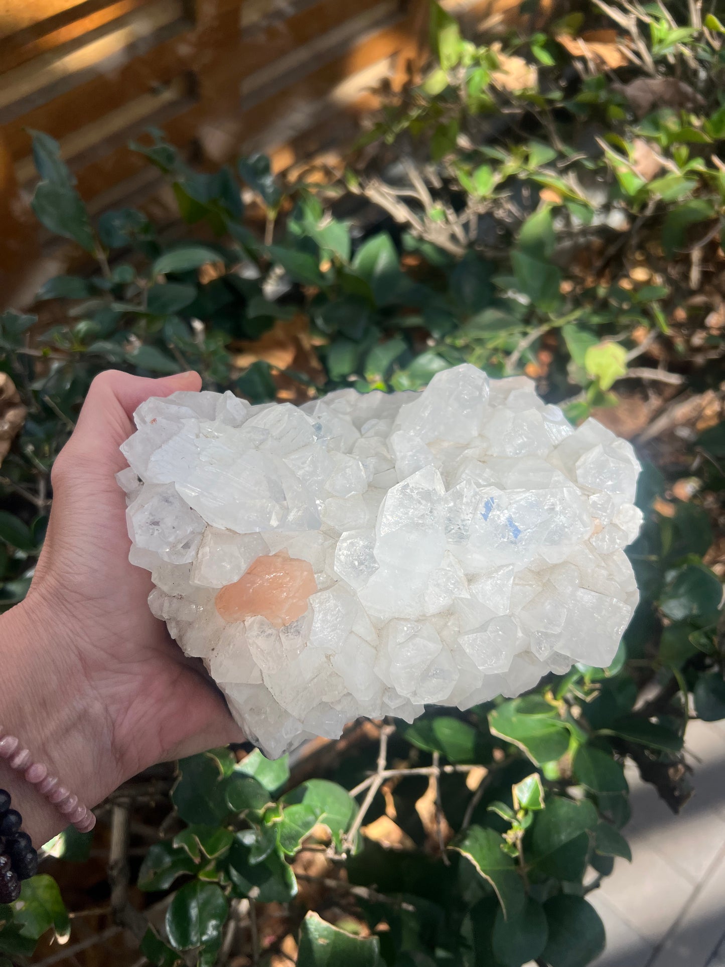 Large Stilbite Cluster natural Rock Healing Crystal Raw Table top