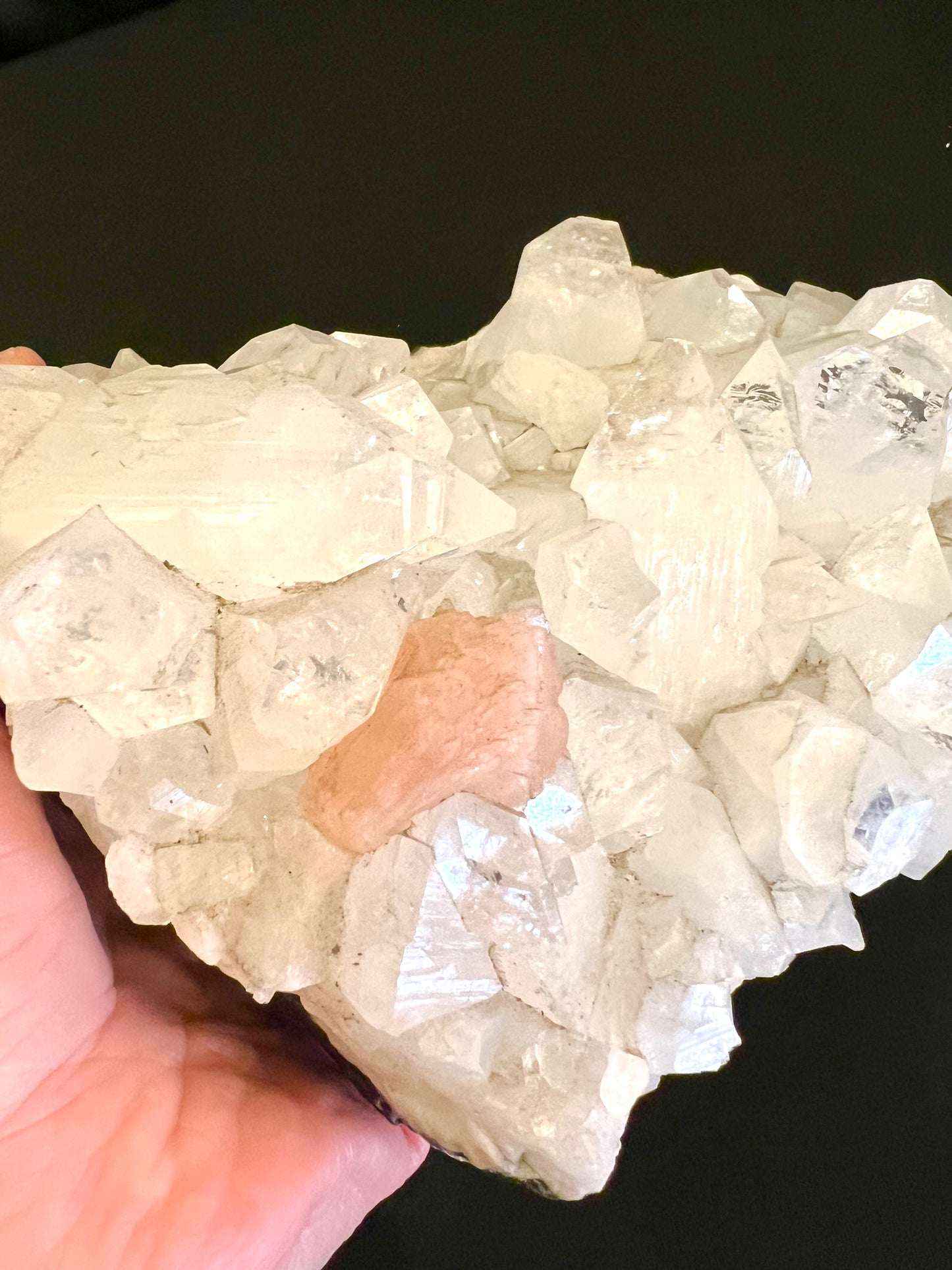 Large Stilbite Cluster natural Rock Healing Crystal Raw Table top