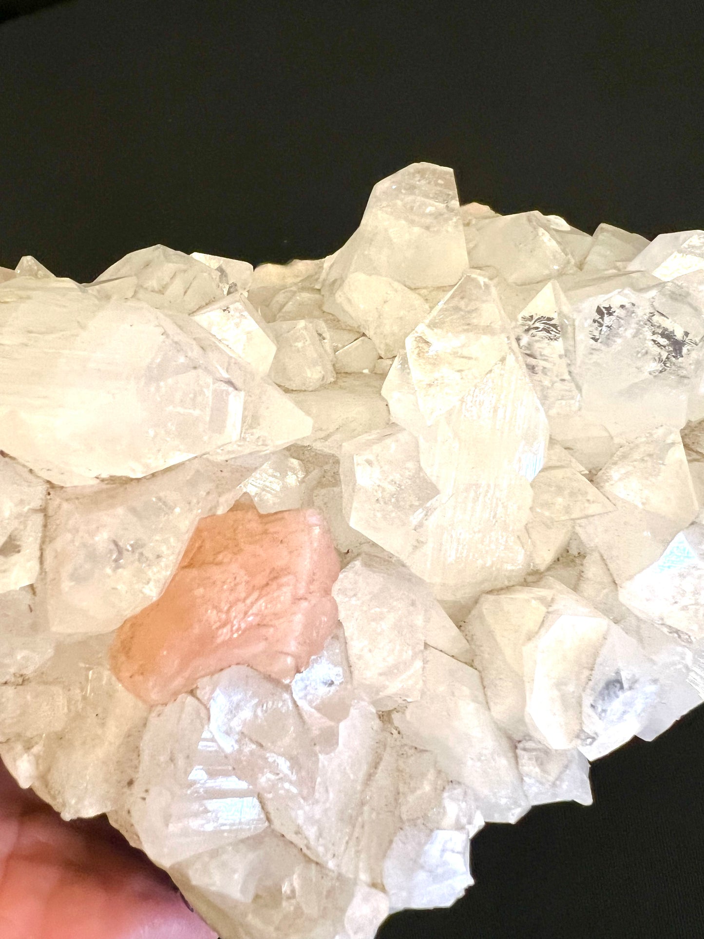 Large Stilbite Cluster natural Rock Healing Crystal Raw Table top