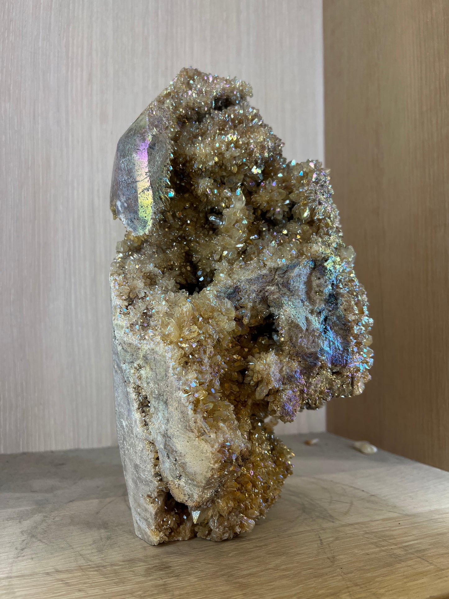 Aura Quartz Crystal Large Table top Cluster balance the chakras and aura Home Decor Bring Peace in to your home