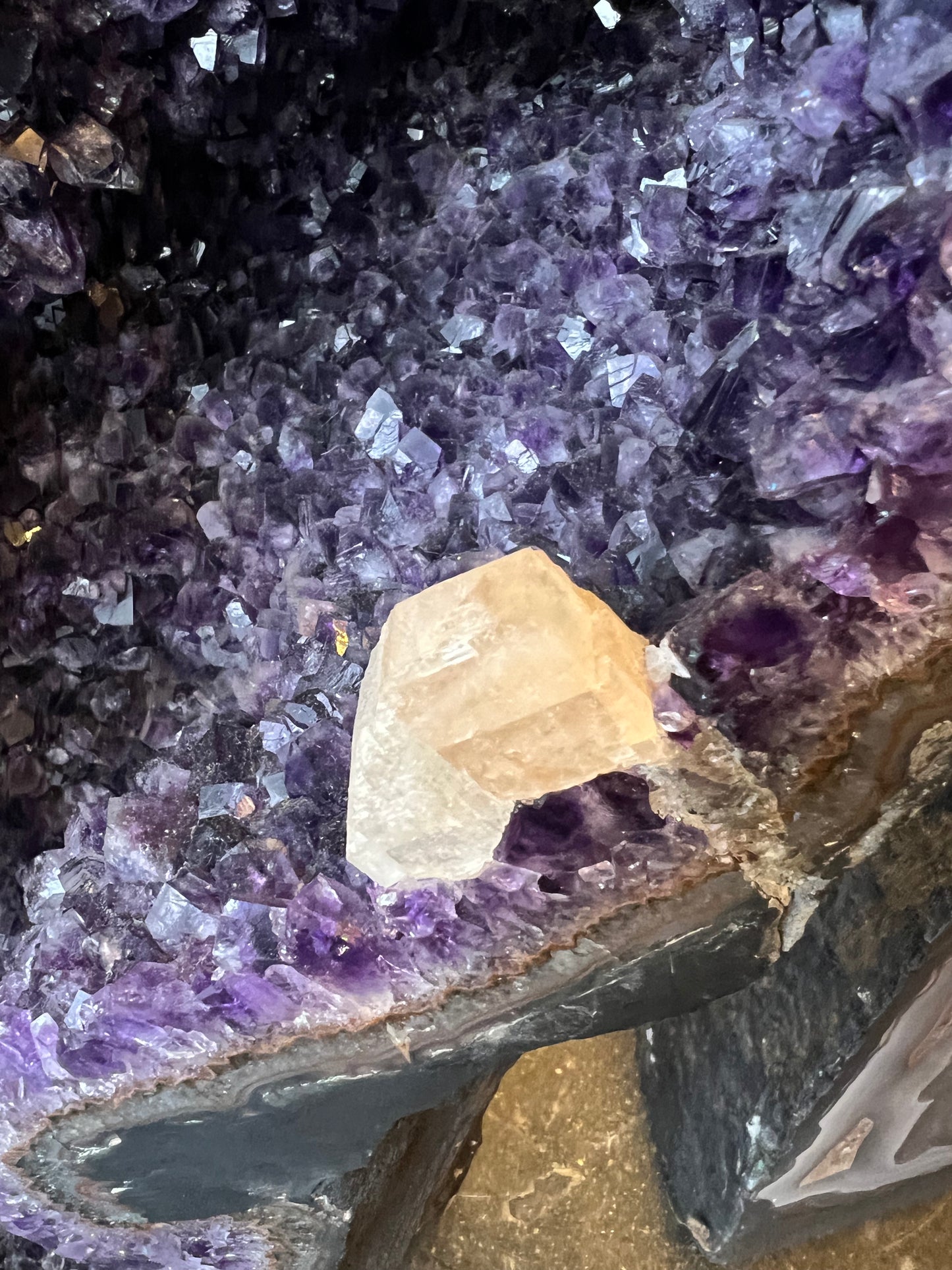 Large Amethyst Crystal Geode Natural Healing Crystal Home Decor Gifts Woodland Hills
