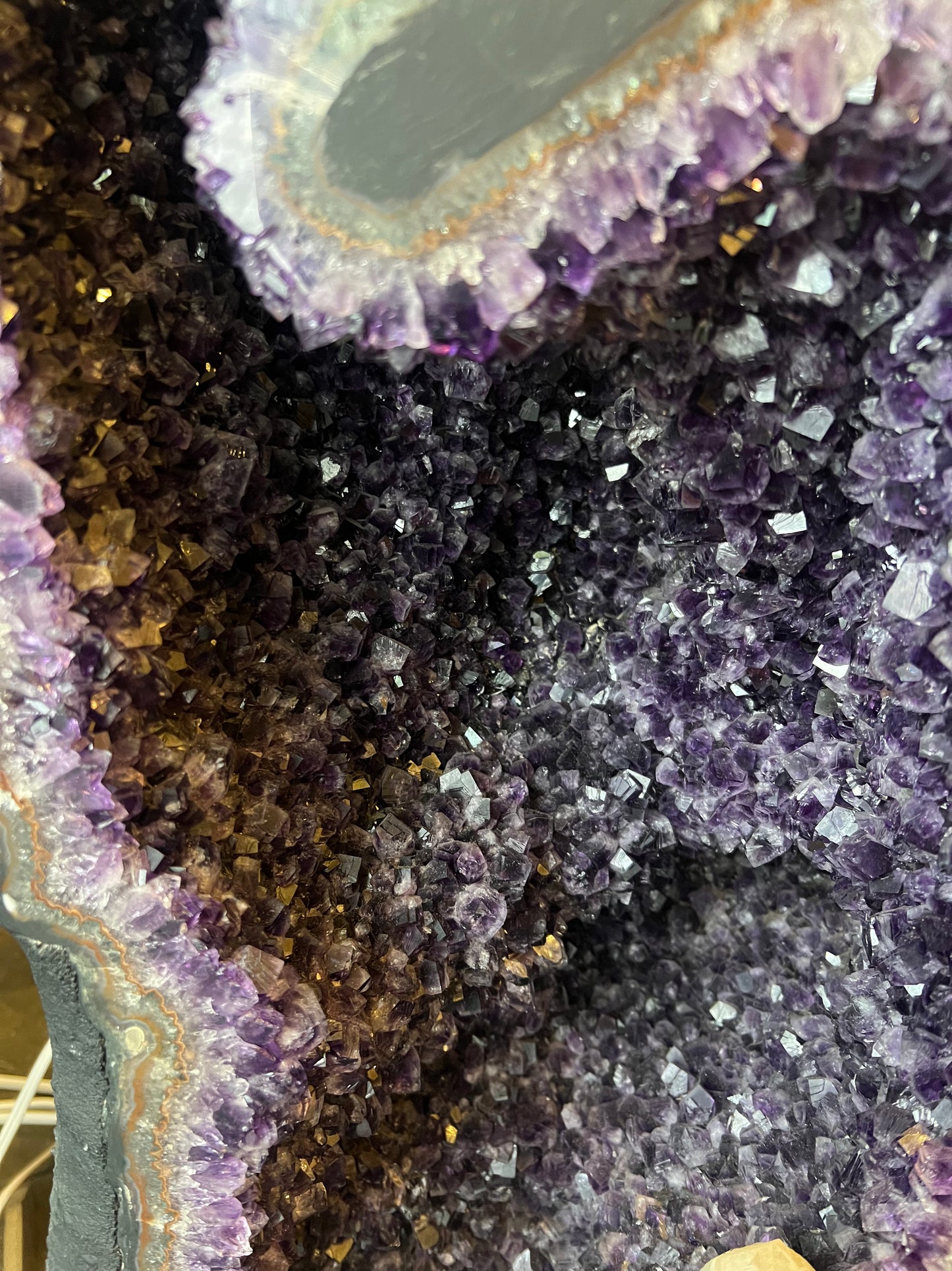 Large Amethyst Crystal Geode Natural Healing Crystal Home Decor Gifts Woodland Hills