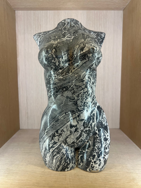 Picture Jaspert Healing crystal Large Bodice Lady Body Women Devine Feminine Power 13" tall by 7"