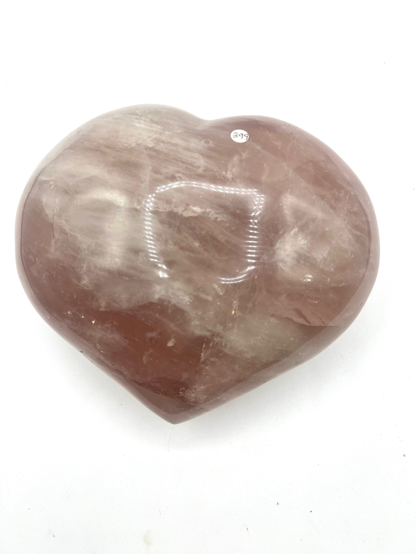 Large Rose Quartz Crystal Heart 7.5" x 6.5" | Natural Healing Stone for Love, Self-Care & Emotional Balance