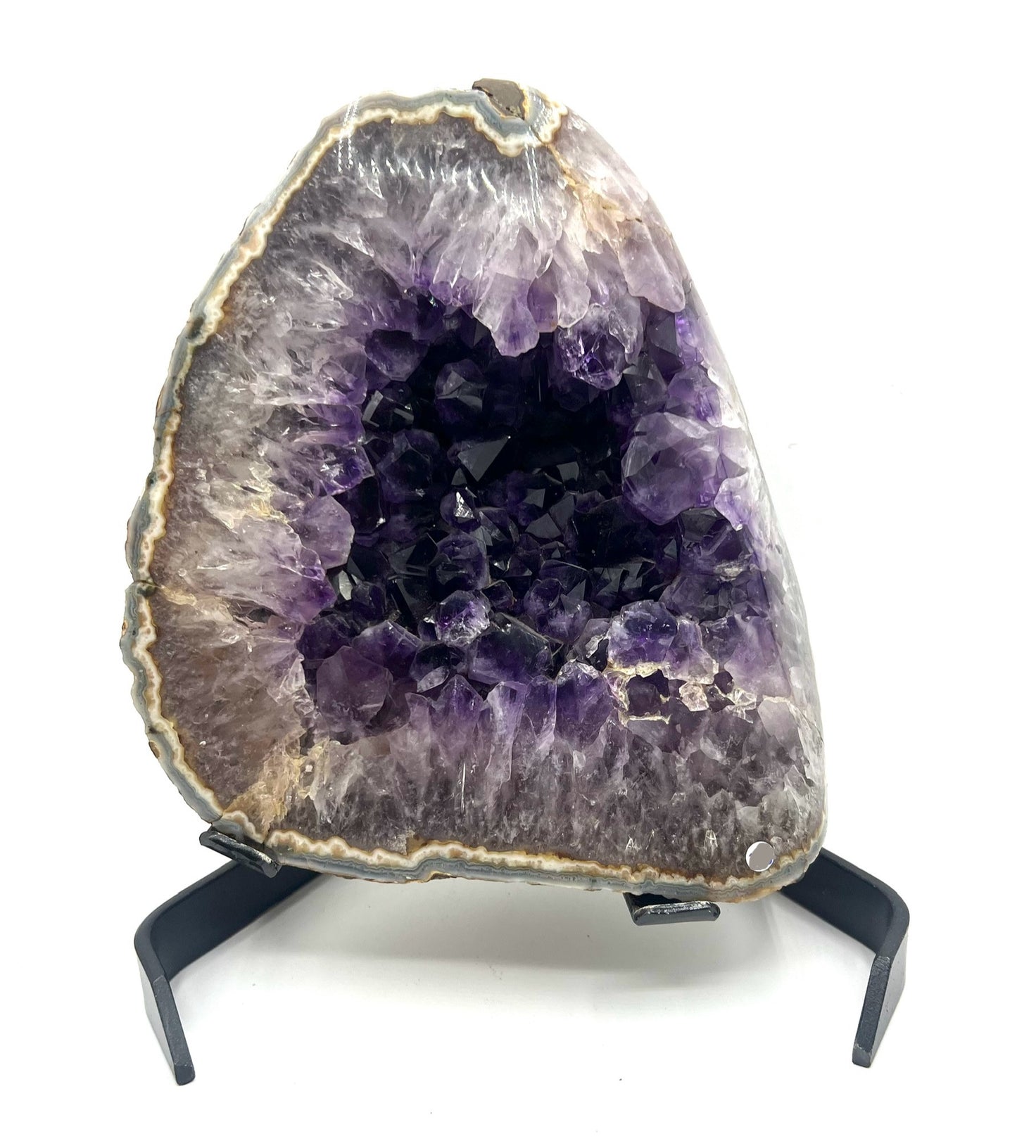 Large Amethyst  Healing Crystal Rock Table top Home Office Decor 10" tall